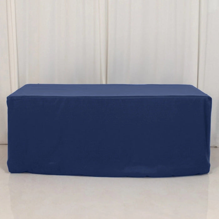 6 ft Fitted Premium Polyester Rectangle Tablecloth