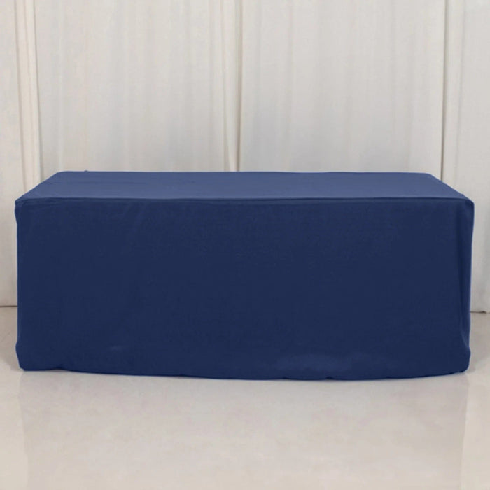 6 ft Fitted Premium Polyester Rectangle Tablecloth