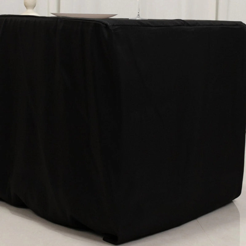 6 ft Fitted Premium Polyester Rectangle Tablecloth