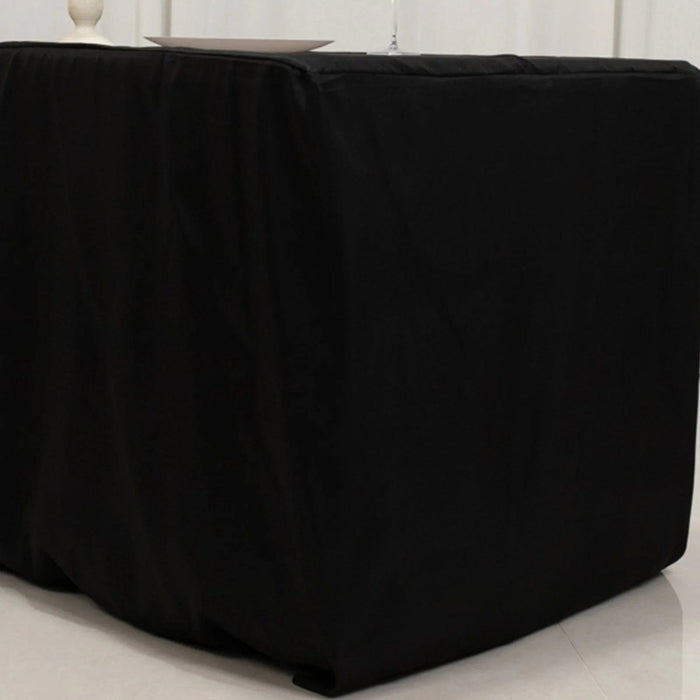 6 ft Fitted Premium Polyester Rectangle Tablecloth