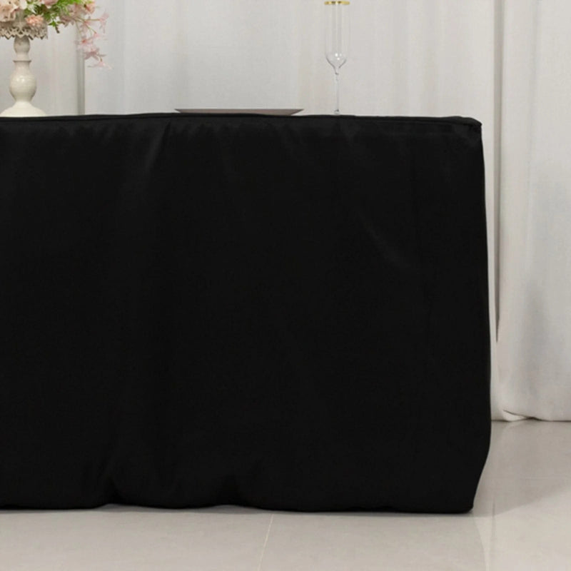 6 ft Fitted Premium Polyester Rectangle Tablecloth