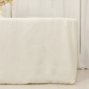 6 ft Fitted Premium Polyester Rectangle Tablecloth