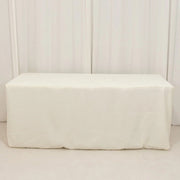 6 ft Fitted Premium Polyester Rectangle Tablecloth