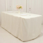 6 ft Fitted Premium Polyester Rectangle Tablecloth