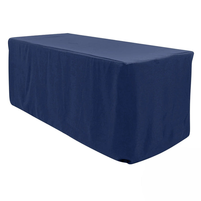 6 ft Fitted Premium Polyester Rectangle Tablecloth TAB_PRM_FIT6_NAVY