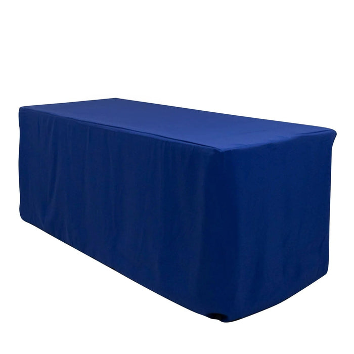 6 ft Fitted Premium Polyester Rectangle Tablecloth TAB_PRM_FIT6_ROY