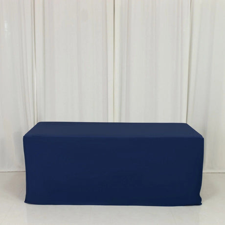 6 ft Fitted Scuba Polyester Rectangle Tablecloth
