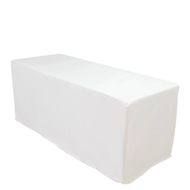 6 ft Fitted Scuba Polyester Rectangle Tablecloth
