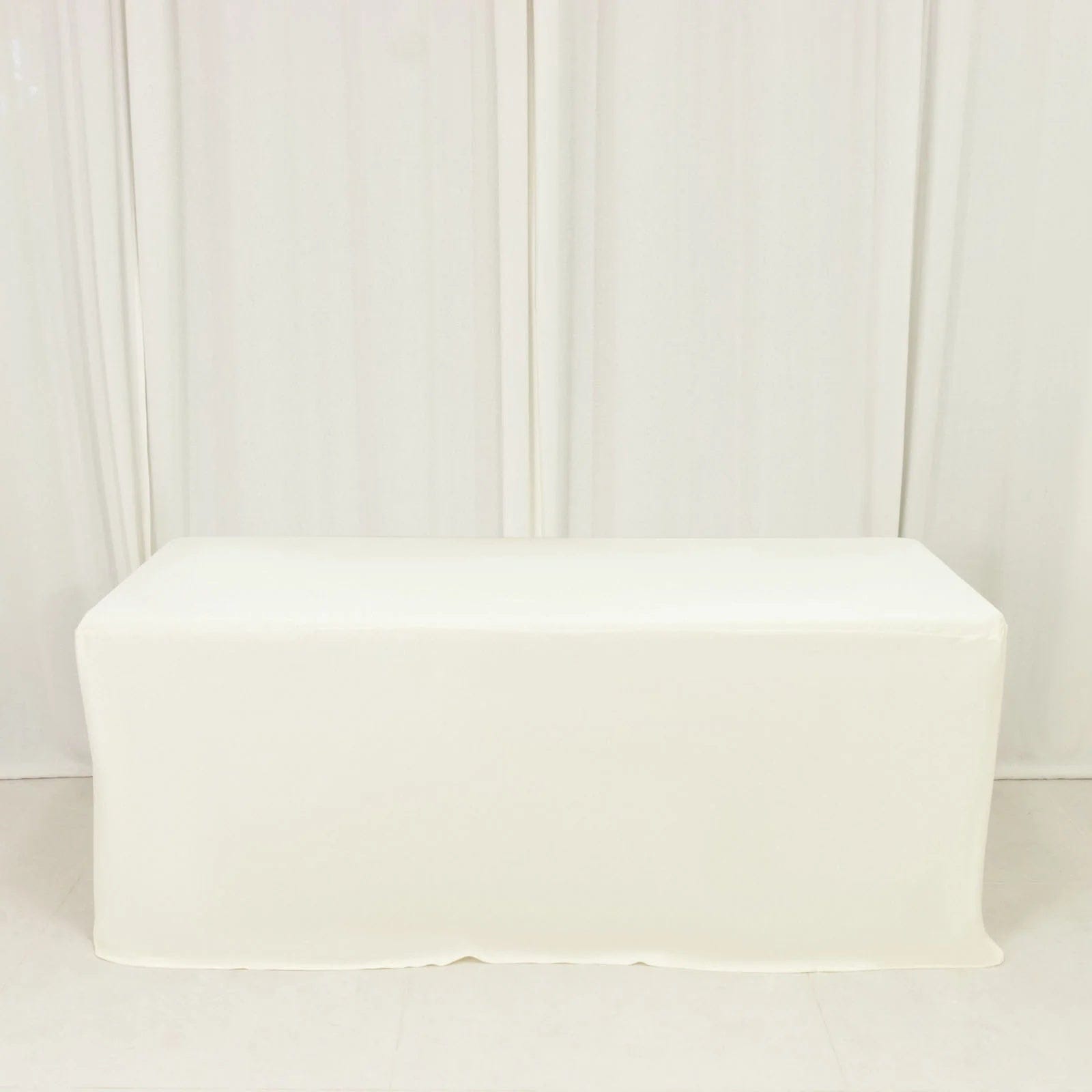6 ft Fitted Scuba Polyester Rectangle Tablecloth