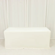 6 ft Fitted Scuba Polyester Rectangle Tablecloth