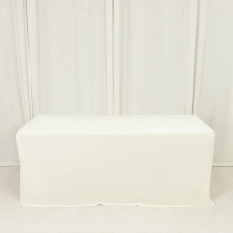 6 ft Fitted Scuba Polyester Rectangle Tablecloth