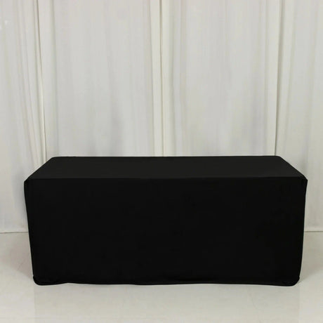 6 ft Fitted Scuba Polyester Rectangle Tablecloth