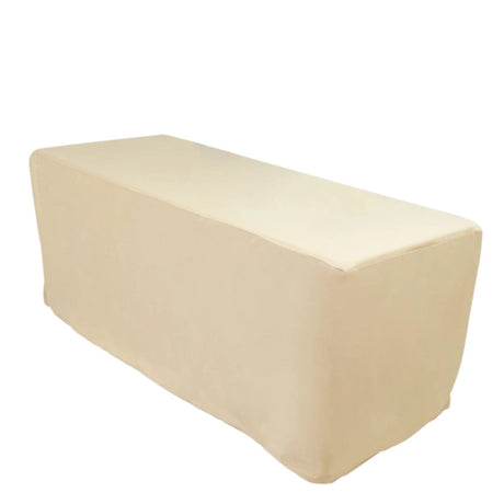 6 ft Fitted Scuba Polyester Rectangle Tablecloth