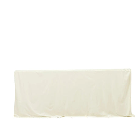 6 ft Fitted Scuba Polyester Rectangle Tablecloth TAB_SCUBA_FIT6_IVR