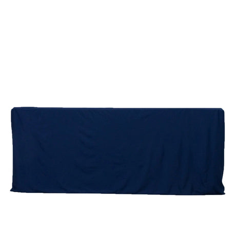 6 ft Fitted Scuba Polyester Rectangle Tablecloth TAB_SCUBA_FIT6_NAVY