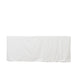 6 ft Fitted Scuba Polyester Rectangle Tablecloth TAB_SCUBA_FIT6_WHT