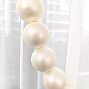 6 ft Foam Garland with 20 Pearls - White BKDP_DECOR_PRL_10CM_WHT