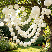 6 ft Foam Garland with 20 Pearls - White BKDP_DECOR_PRL_10CM_WHT