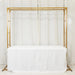 6 ft Freestanding Square Double Frame Metal Over The Table Stand - Gold BKDP_STND_LADER_6X6_GOLD