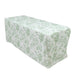 6 ft French Toile Fitted Polyester Rectangle Tablecloth