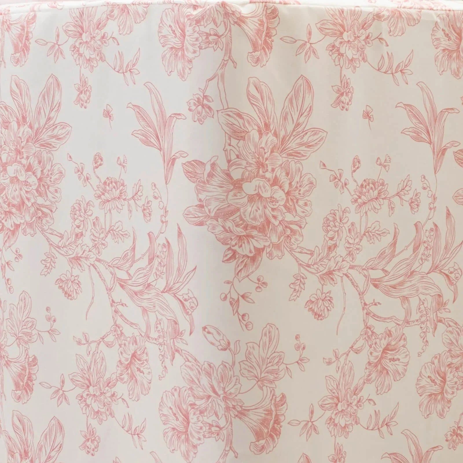 6 ft French Toile Fitted Polyester Rectangle Tablecloth