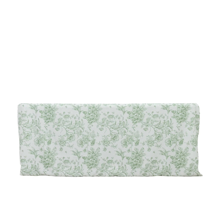 6 ft French Toile Fitted Polyester Rectangle Tablecloth TAB_FIT6_FLORFT_DSG