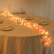 6 ft LED Artificial Cherry Blossom Garland Fairy Lights - Pink