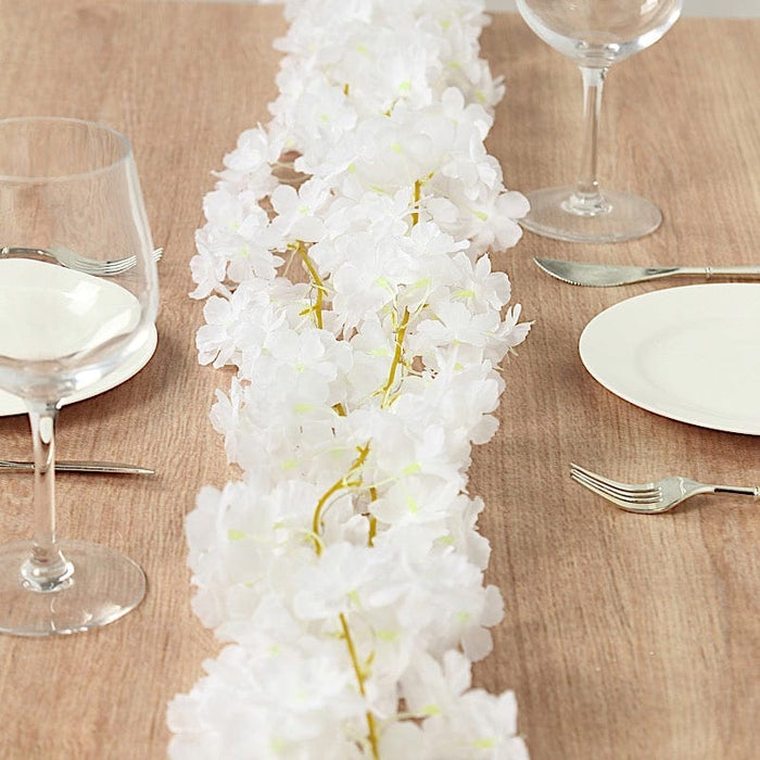 6 ft LED Artificial Cherry Blossom Garland Fairy Lights - Pink