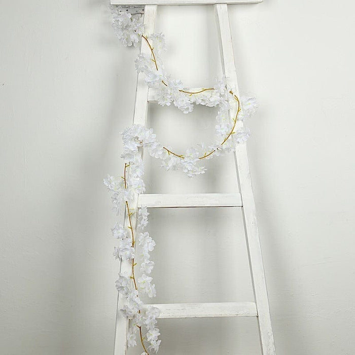 6 ft LED Artificial Cherry Blossom Garland Fairy Lights - Pink