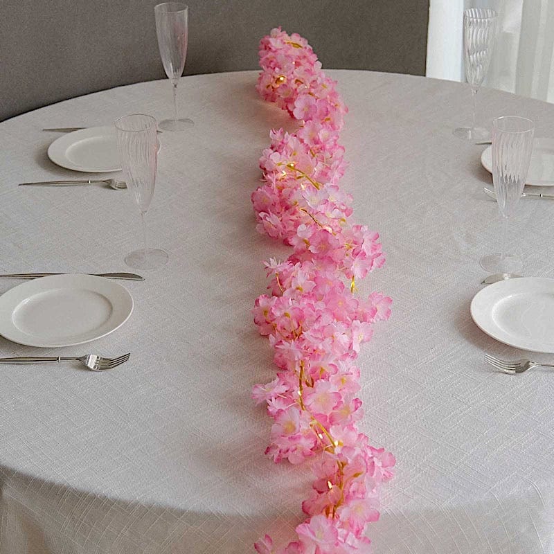 6 ft LED Artificial Cherry Blossom Garland Fairy Lights - Pink LEDSTR_ARTI_010_PINK