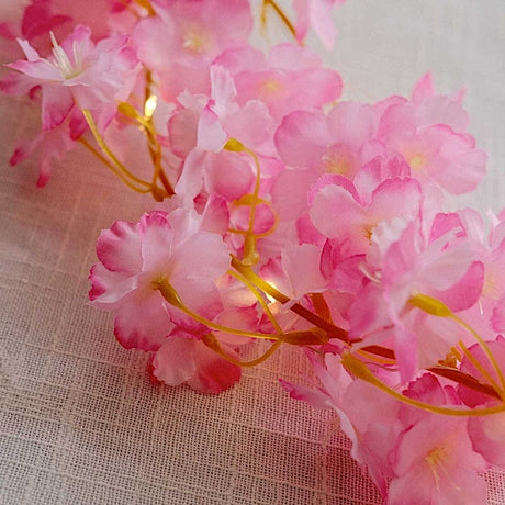 6 ft LED Artificial Cherry Blossom Garland Fairy Lights - Pink LEDSTR_ARTI_010_PINK