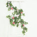6 ft long Artificial Eucalyptus Foliage Garlands with Silk Roses - Frosted Green