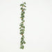 6 ft long Artificial Eucalyptus Foliage Garlands with Silk Roses - Frosted Green ARTI_GLND_GRN016_CRMGD