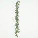 6 ft long Artificial Eucalyptus Foliage Garlands with Silk Roses - Frosted Green ARTI_GLND_GRN016_LAVPURP