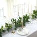 6 ft long Artificial Silk Rose Leaf Table Garland Hanging Greenery Vine - Green ARTI_GLND_GRN021