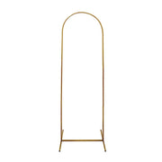 6 ft Metal Round Top Chiara Wedding Arch Backdrop Stand - Gold IRON_STND18_C_GOLD