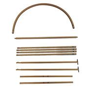 6 ft Metal Round Top Chiara Wedding Arch Backdrop Stand - Gold IRON_STND18_C_GOLD