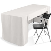 6 ft Open Back Fitted Polyester Rectangle Tablecloth