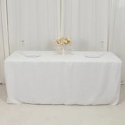 6 ft Open Back Fitted Polyester Rectangle Tablecloth