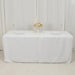 6 ft Open Back Fitted Polyester Rectangle Tablecloth