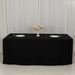 6 ft Open Back Fitted Polyester Rectangle Tablecloth