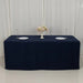 6 ft Open Back Fitted Polyester Rectangle Tablecloth