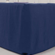 6 ft Open Back Fitted Polyester Rectangle Tablecloth