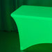 6 ft Rectangular Fitted Tablecloth Neon Spandex Table Cover