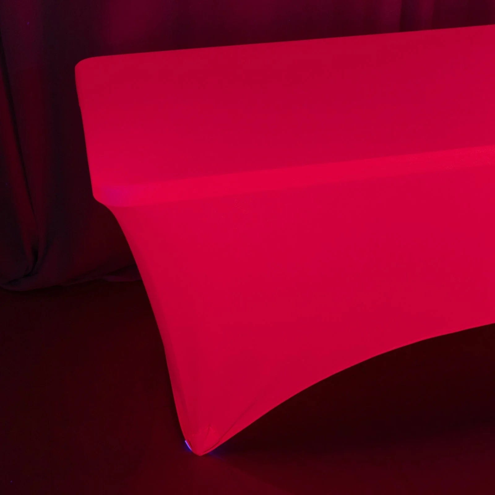6 ft Rectangular Fitted Tablecloth Neon Spandex Table Cover