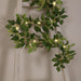 6 ft Rose Leaves Garland with Battery Operated LED Lights - Green LEDSTR_ARTI_GLND_GRN021