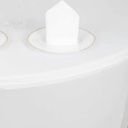 6 ft Stretch Spandex Fitted Round Tablecloth with Foot Pockets