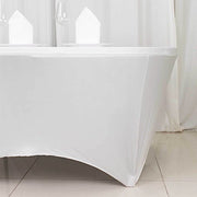 6 ft Stretch Spandex Fitted Round Tablecloth with Foot Pockets