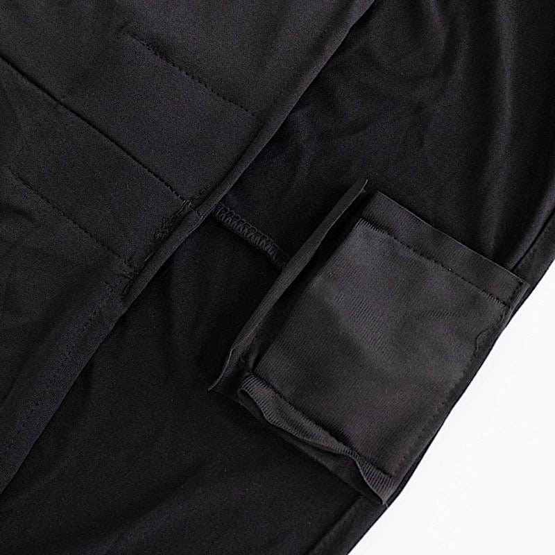 6 ft Stretch Spandex Fitted Round Tablecloth with Foot Pockets