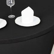 6 ft Stretch Spandex Fitted Round Tablecloth with Foot Pockets